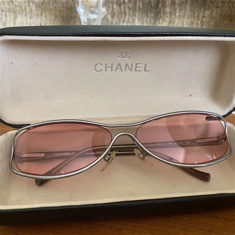 pink vintage chanel sunglasses|authentic chanel sunglasses.